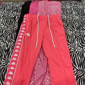 Kappa Vibrant Pink Joggers